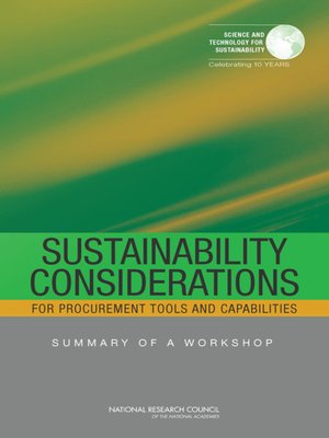 cover image of Sustainability Considerations for Procurement Tools and Capabilities